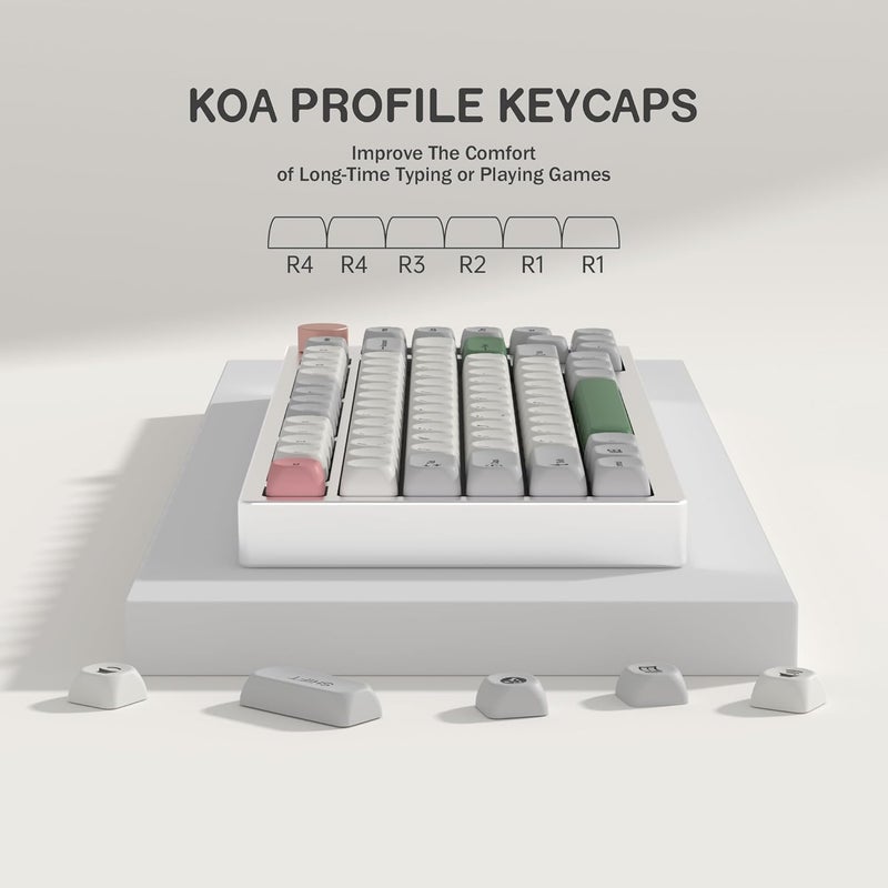 YMKPVR KBDiy 9009 Retro Keycaps 60 Percent,KOA Profile Dye-Sublimation PBT Custom Gaming Keyboard Keycap,139 Keys Cap Set for Cherry Gateron MX Switches Mechanical - Image 3
